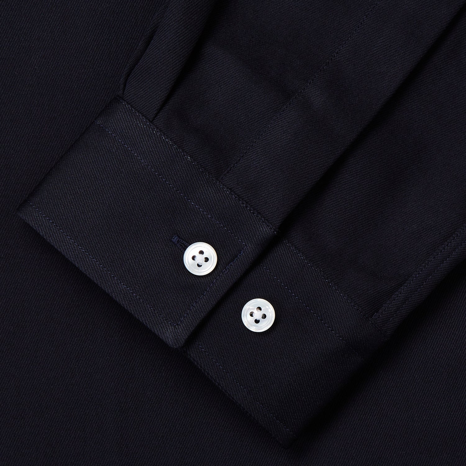 View 3 of product Navy Cotton Holiday Fit Winnington Shirt