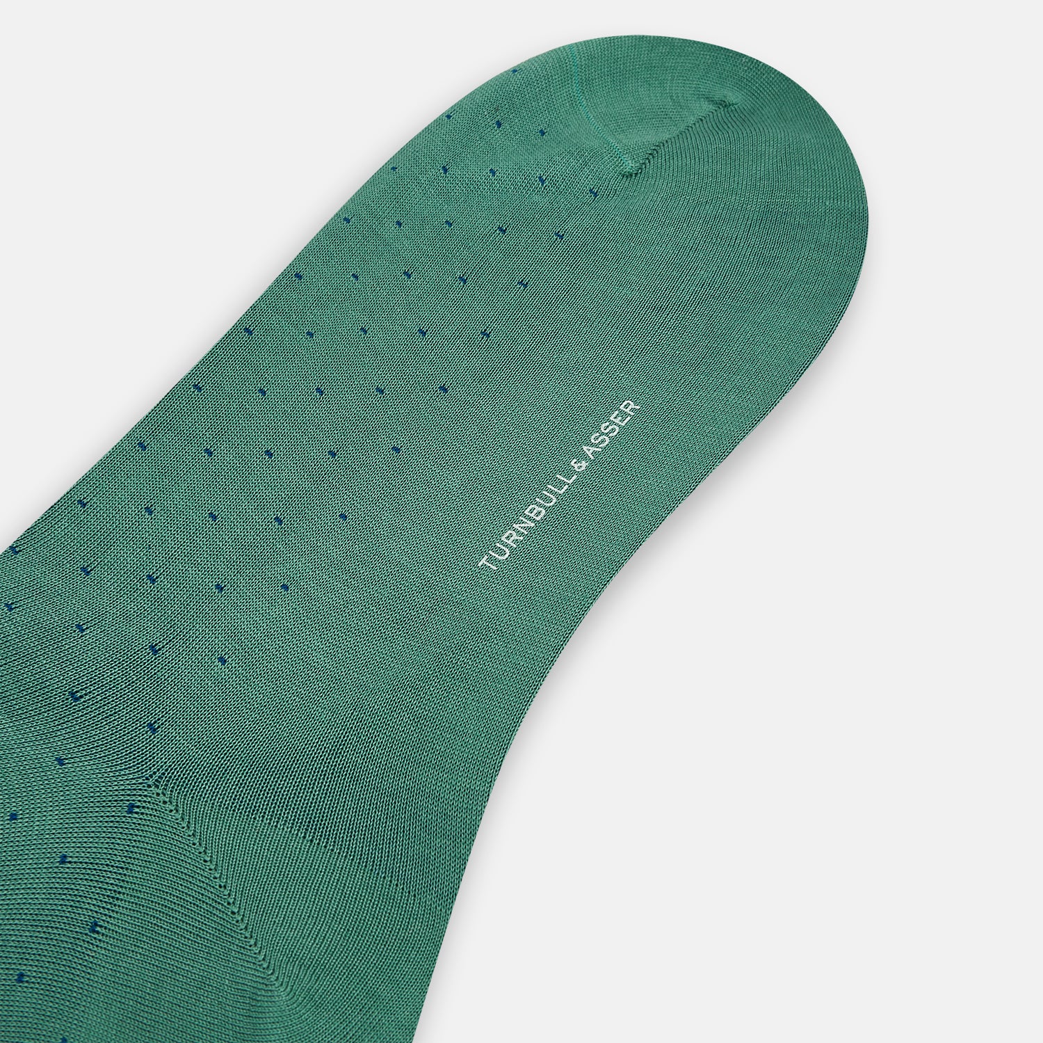 View 3 of product Forest Green/Navy Polka Dot Long Socks