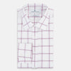 View 5 of product Antique Pink Grid Check Mayfair Shirt