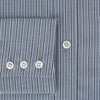 View 4 of product Steel Grey Ticking Stripe Mayfair Shirt