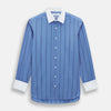 View 1 of product Colony Blue Track Stripe Shirt with Contrast T&A Collar and Cuffs