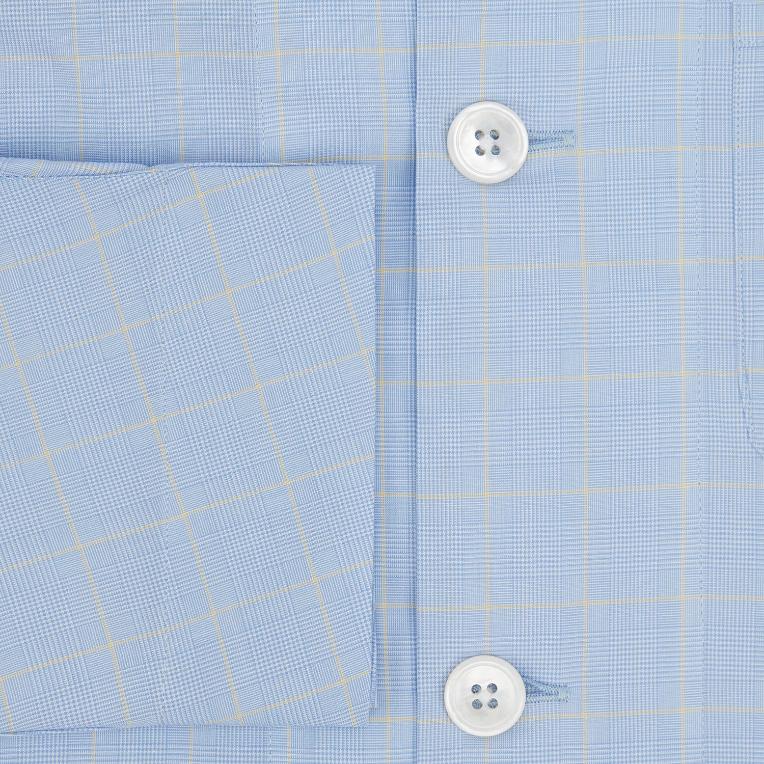View 4 of product Blue Prince of Wales Check Pyjama Shirt