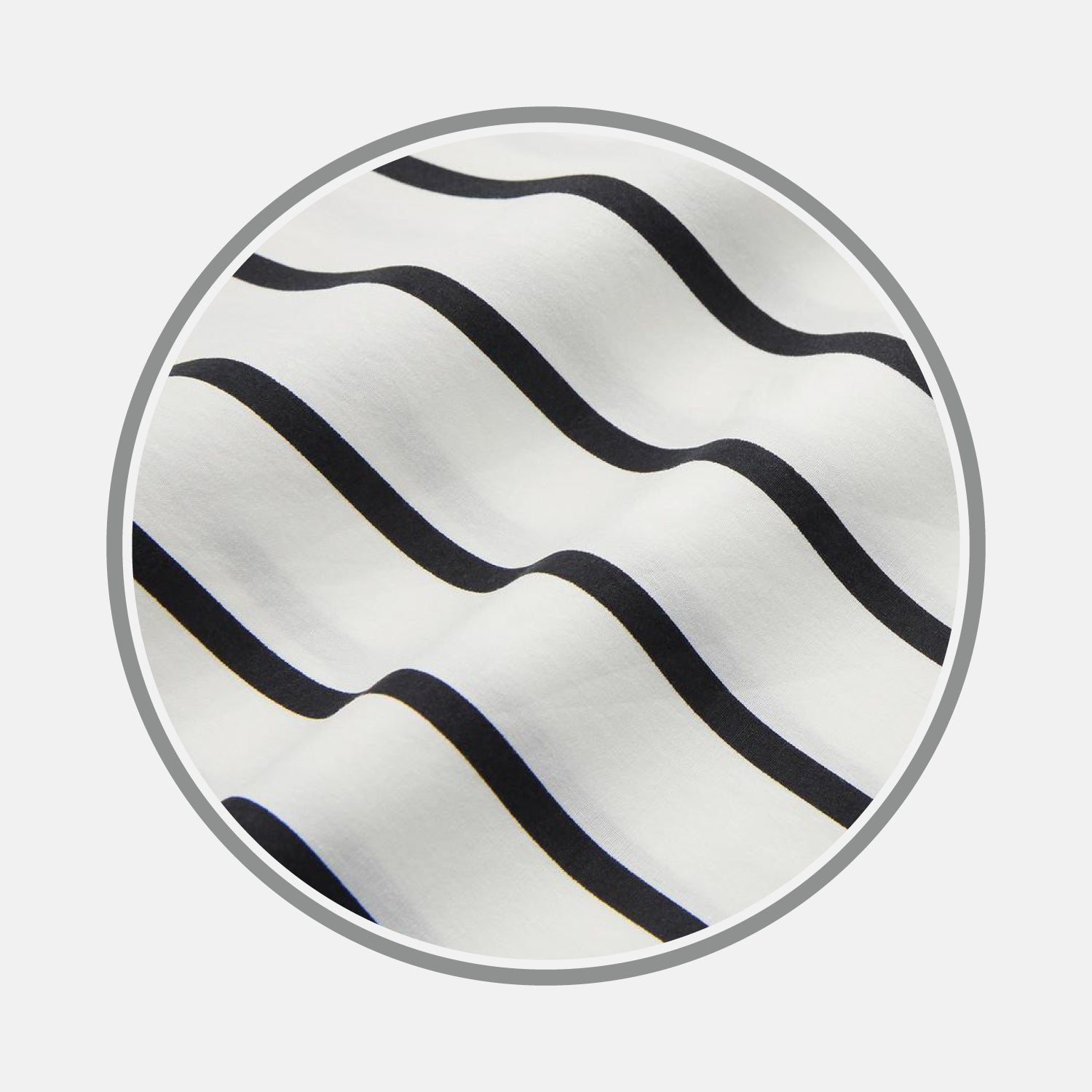 View 1 of product Black & White Wide Stripe Cotton Fabric