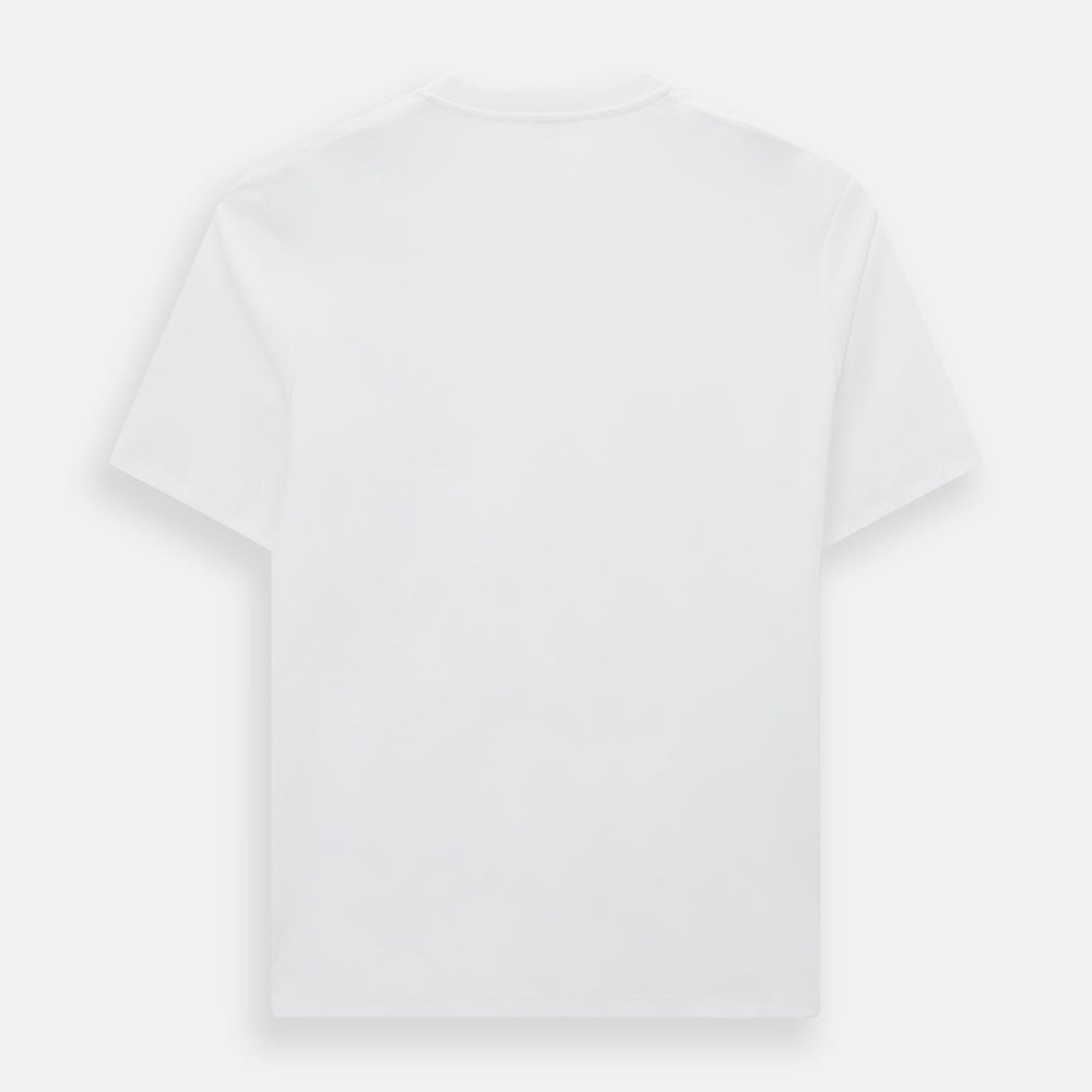White Short-sleeve Fitted T-Shirt