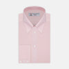 Pink Royal Oxford Cotton Shirt with Button-Down Collar and 3-Button Cuffs