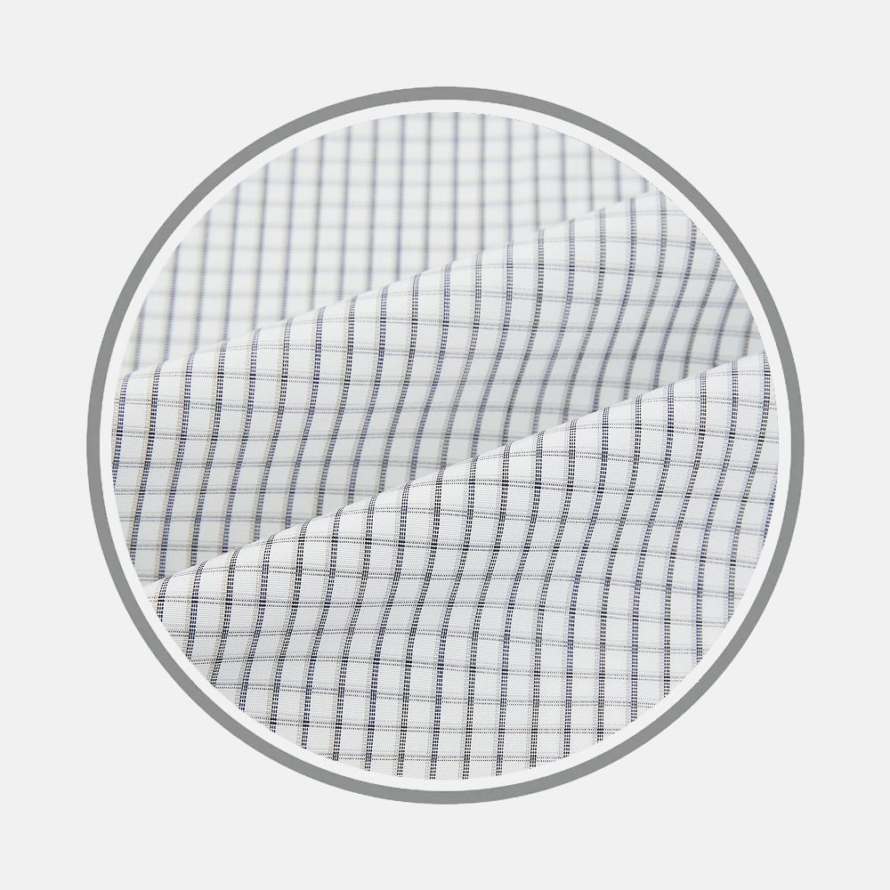 Midnight Blue Multi Check Fabric