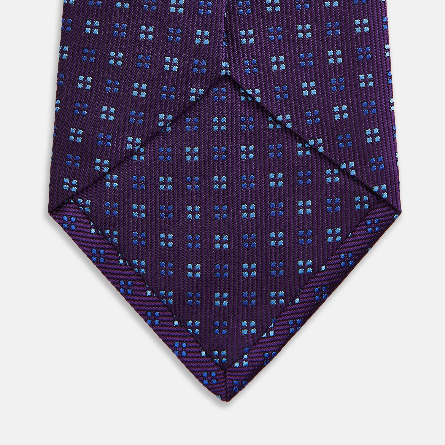 View 4 of product MINI SQUARE SPOT PLUM BLUE TIE