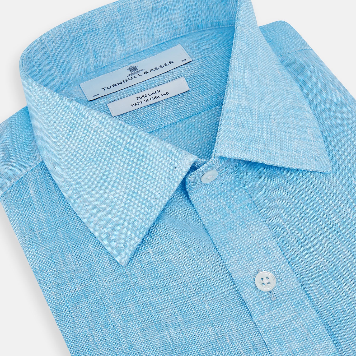 View 2 of product Turquoise Linen Mayfair Shirt