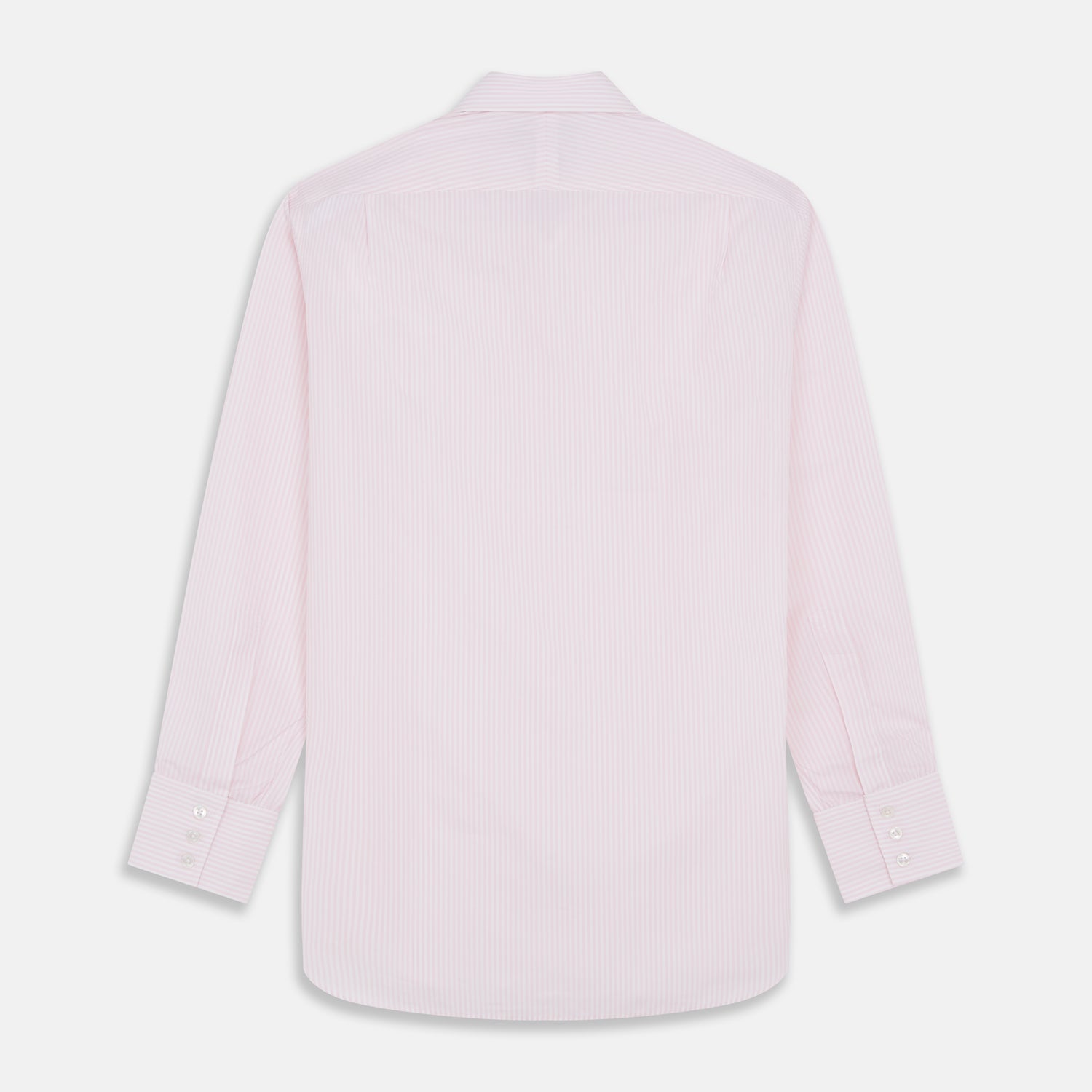 View 5 of product White and Pink Wide Stripe Mayfair Shirt