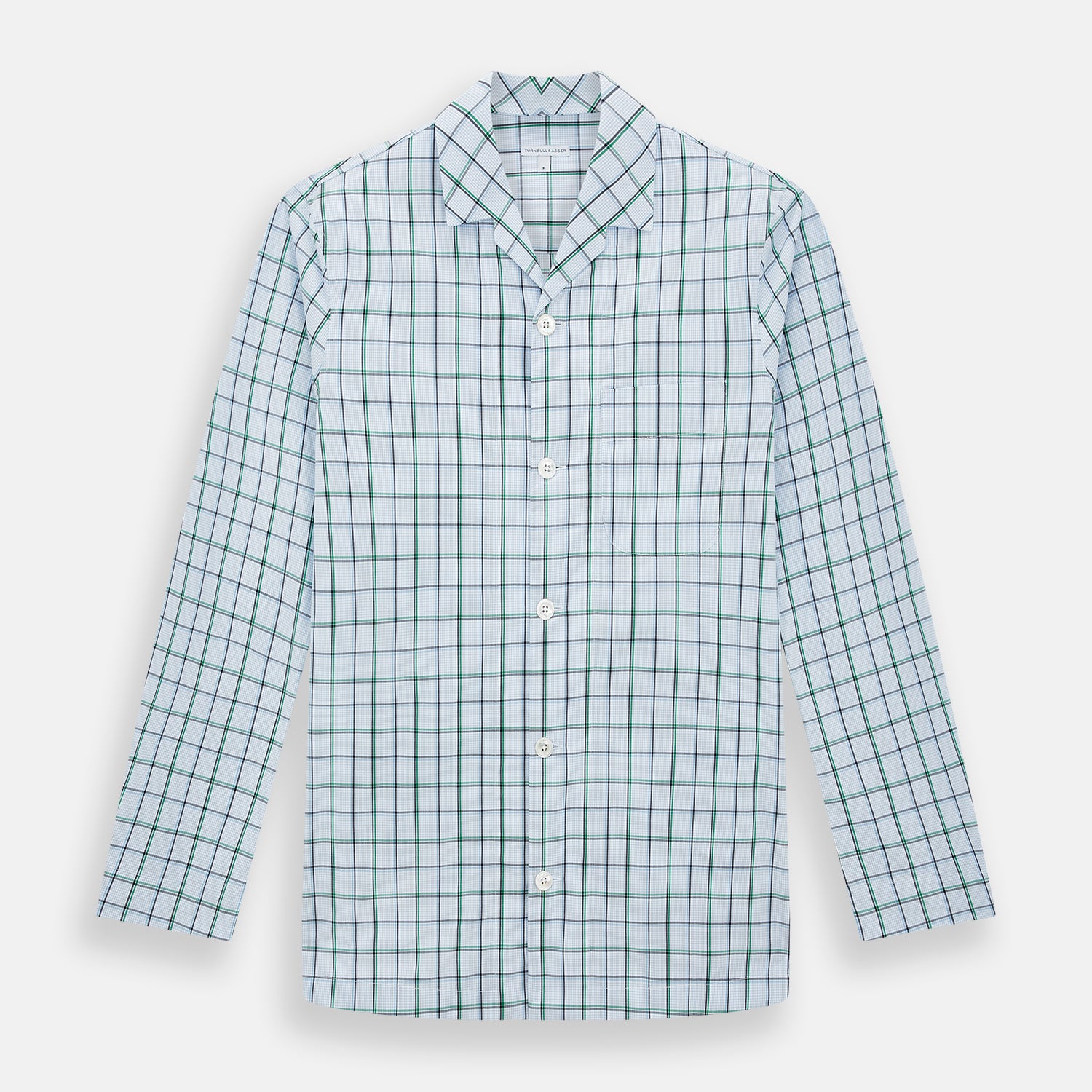 View 1 of product Green and Blue Check Pyjama Shirt