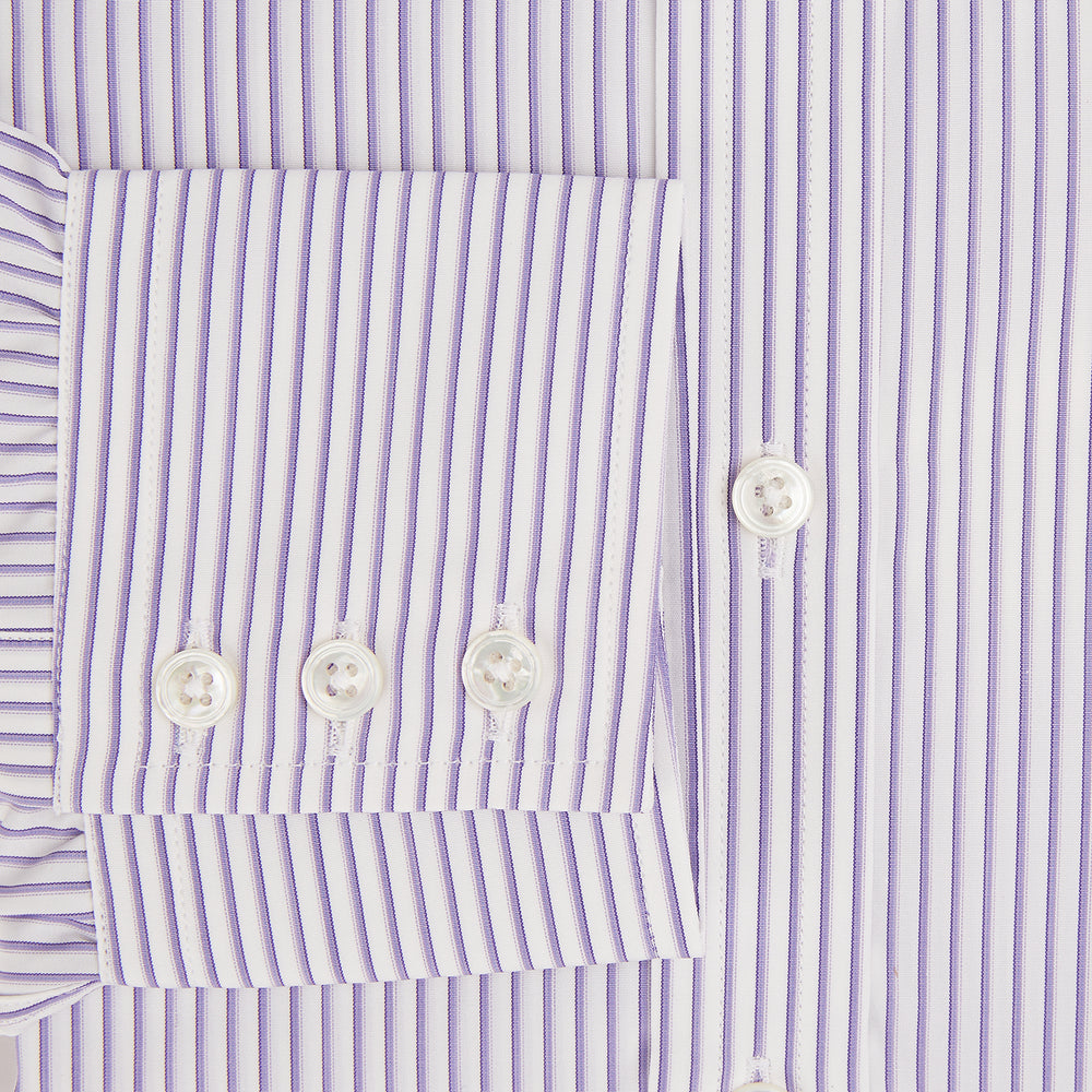 Purple Shadow Stripe Mayfair Shirt