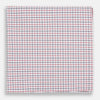 View 1 of product Hand Rolled Red and Navy Graph Check Handkerchief