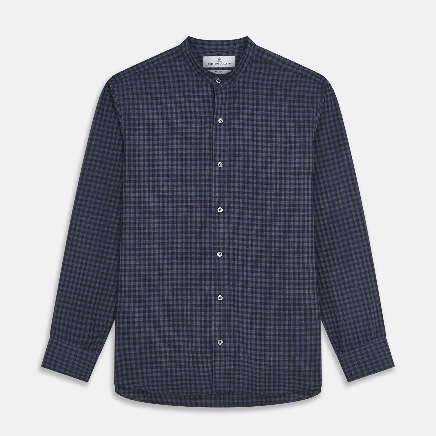 View 1 of product Navy Check Cotton Weekend Fit Blake Shirt