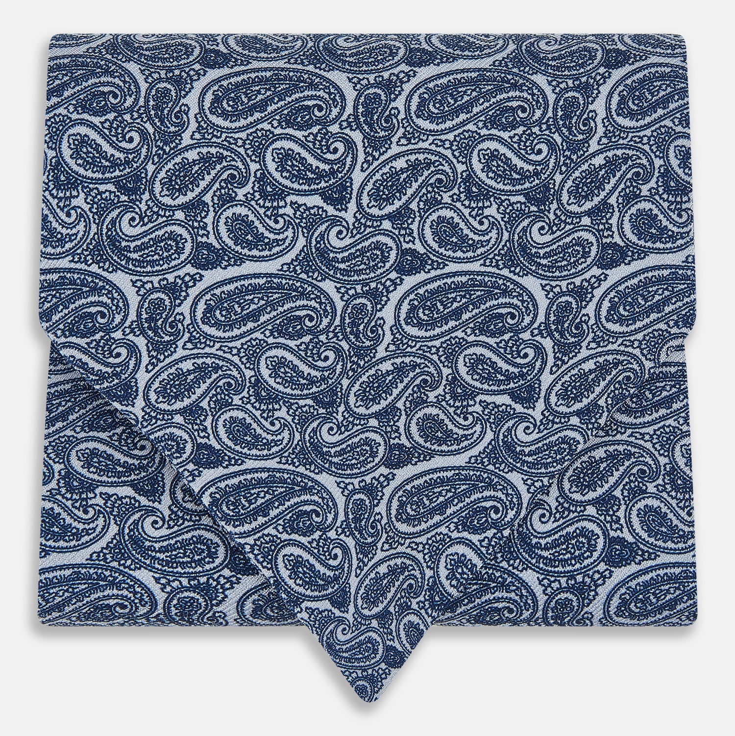 View 1 of product Pale Blue Paisley Silk Cravat