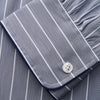 View 3 of product Pale Blue and White Pinstripe Cotton Blend Sussex Nightshirt