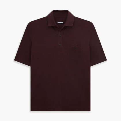 Burgundy Polo Shirt Image 5
