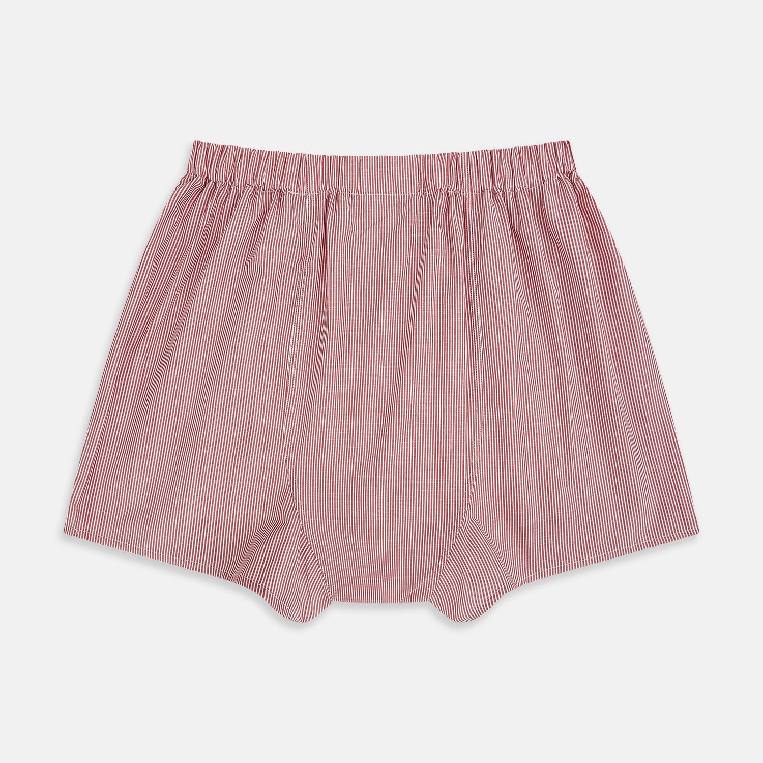 View 2 of product Red Fine Bengal Stripe Godfrey Boxer Shorts