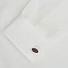 View 3 of product Burgundy and Navy Striped Oval Enamel Cufflinks