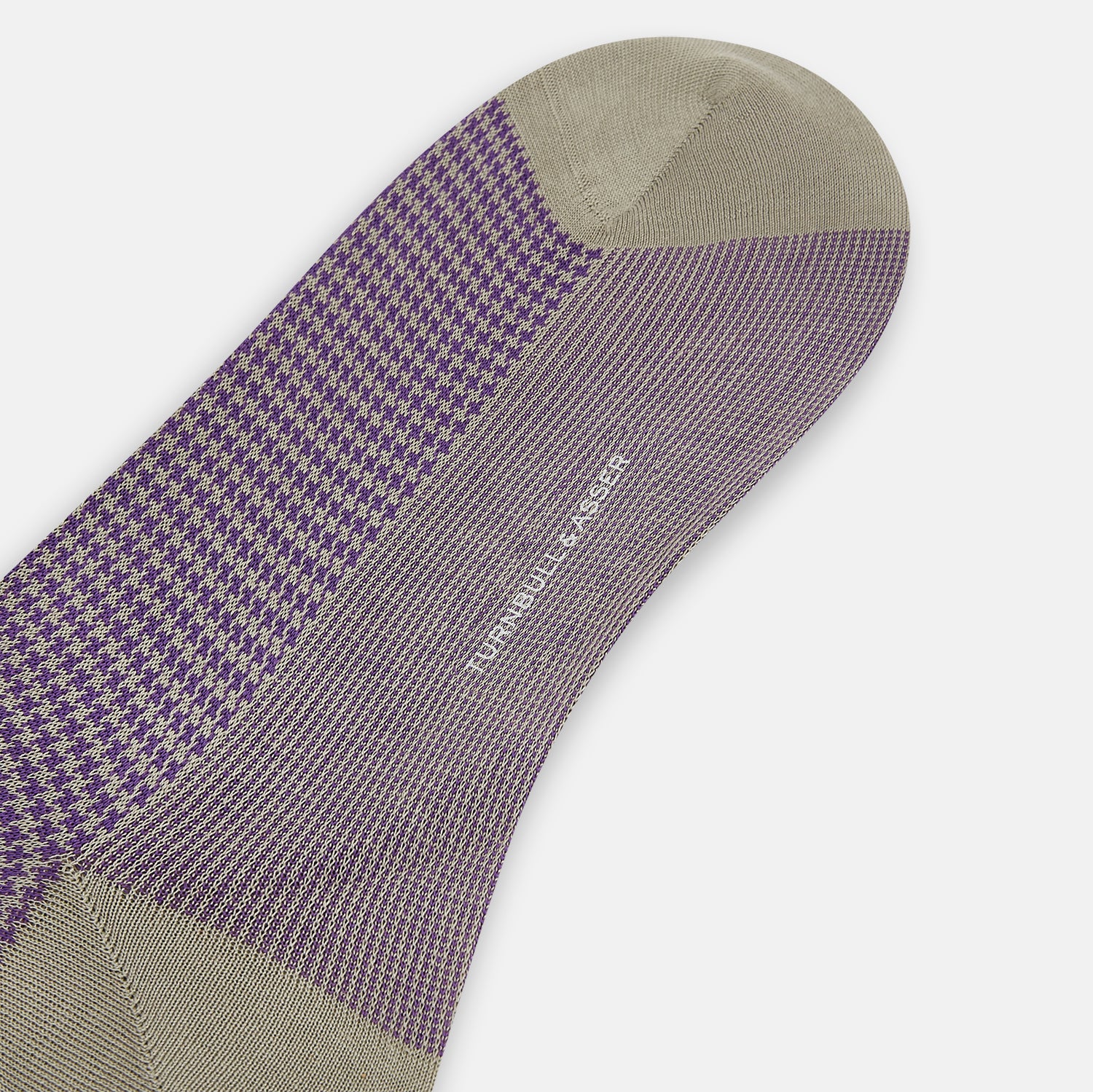 View 3 of product Concrete Houndstooth Mid-Length Socks