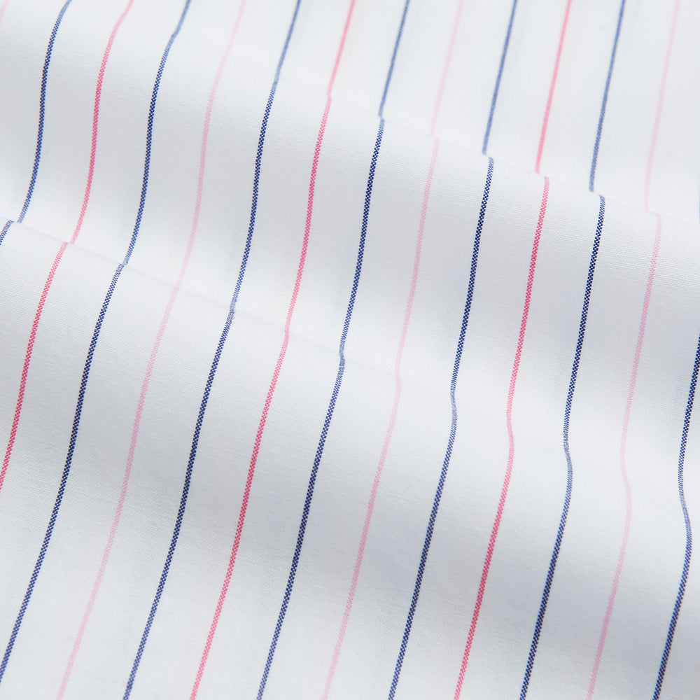 Pink and Blue Wide Pinstripe Mayfair Shirt