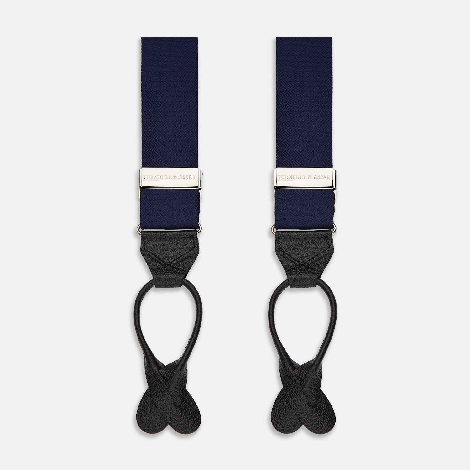 View 1 of product Navy Silk Braces