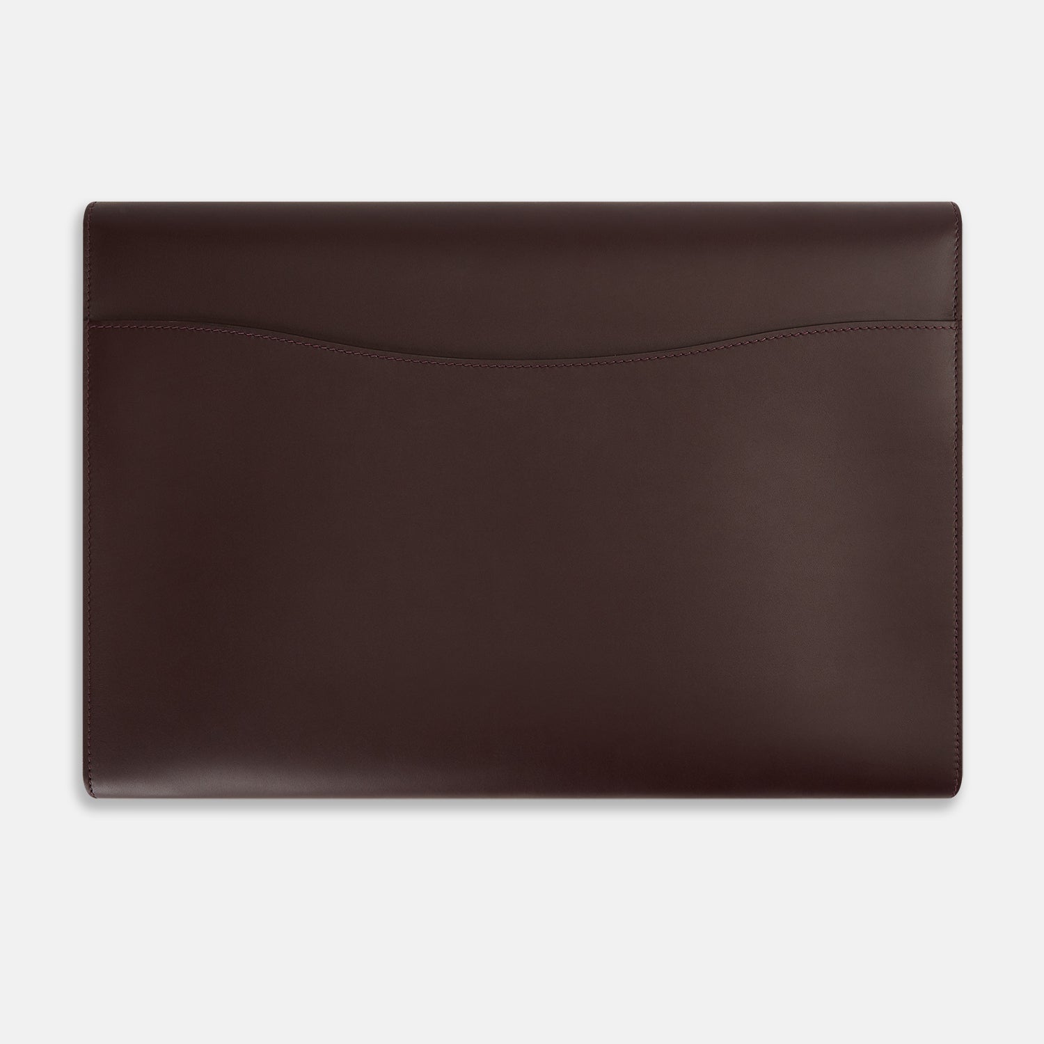 View 4 of product Burgundy Leather Snap-Fasten Pouch