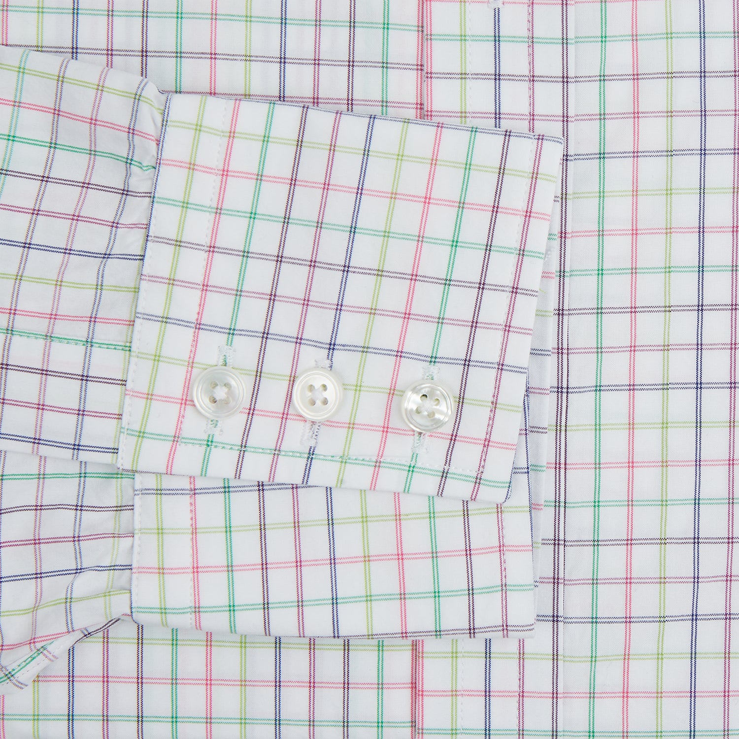 View 3 of product Multicoloured Double Grid Check Mayfair Shirt