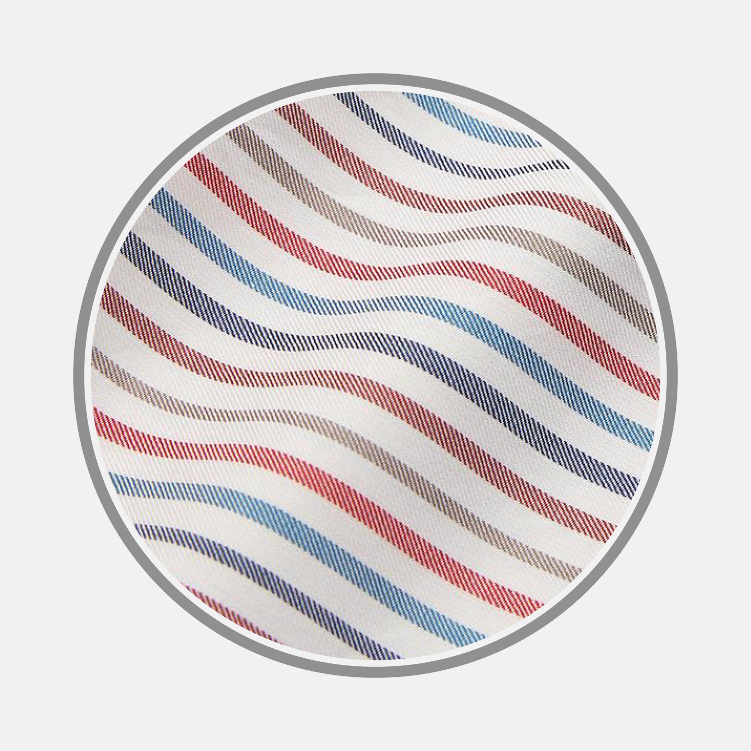 View 1 of product Burgundy Multi Stripe Cotton Fabric