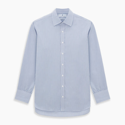 Pale Blue Pinstripe Mayfair Shirt Image 6