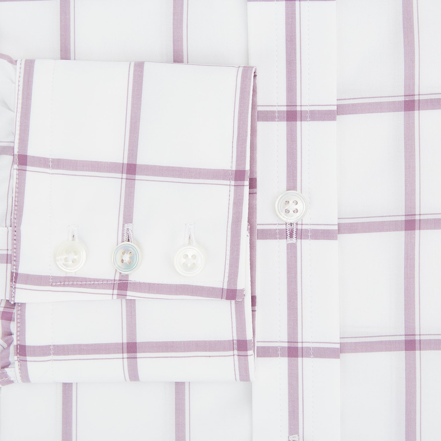 View 4 of product Antique Pink Grid Check Mayfair Shirt