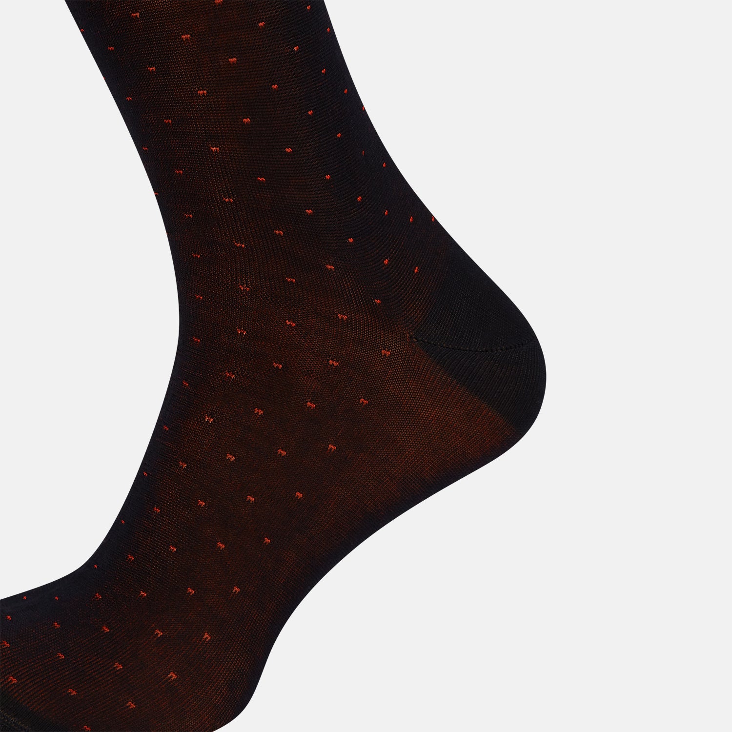 View 4 of product Navy/Red Polka Dot Mid-Length Socks