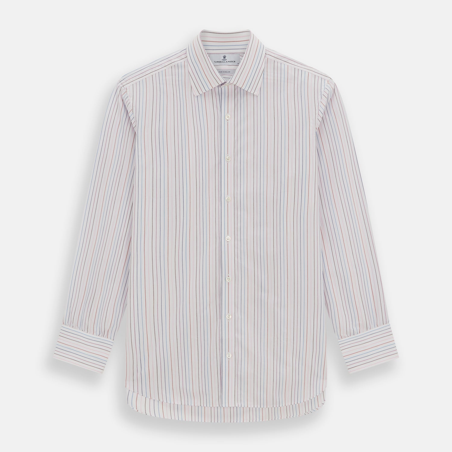 View 1 of product Pink and Blue Multi Double Pinstripe Mayfair Shirt