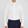 View 2 of product Two-Fold 200 White Cotton Shirt with Regent Collar and 3-Button Cuffs