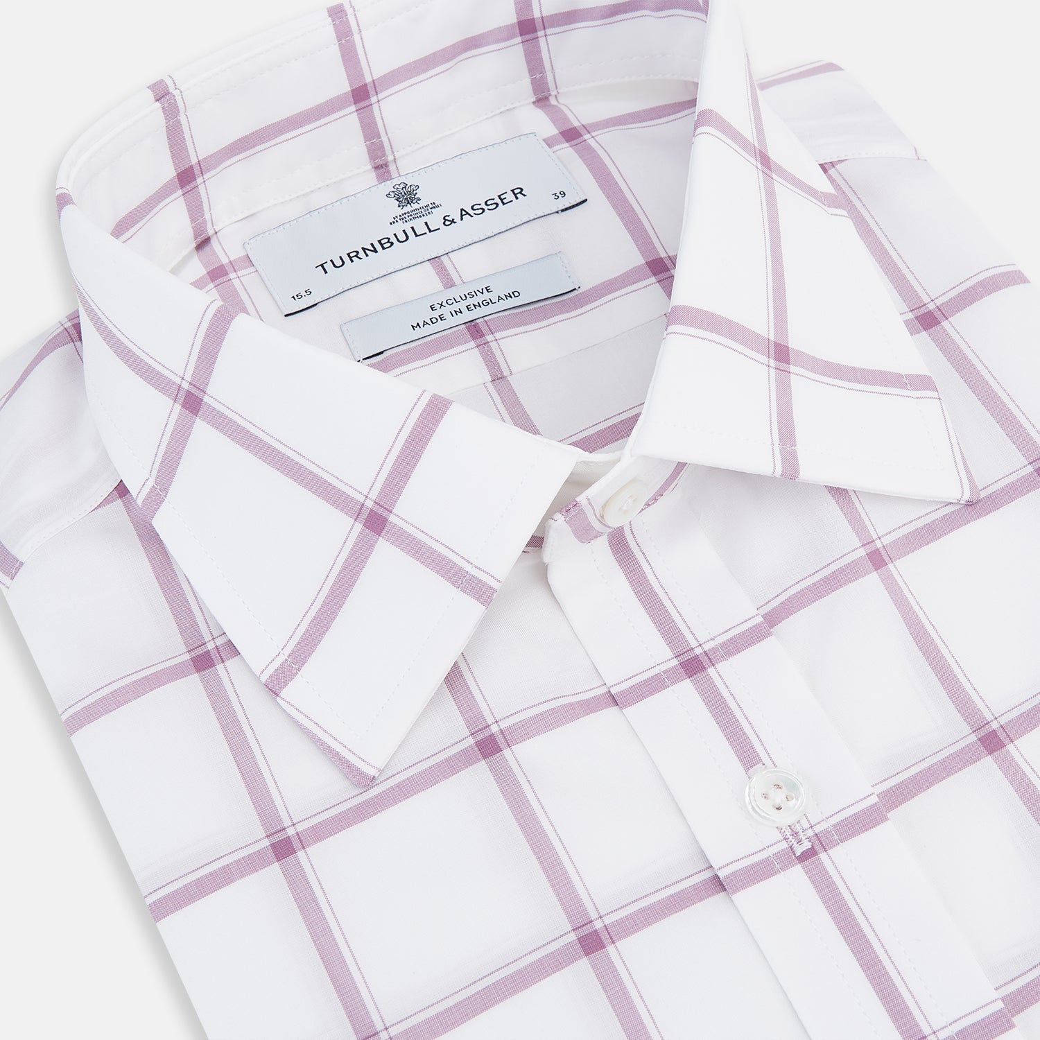 View 2 of product Antique Pink Grid Check Mayfair Shirt