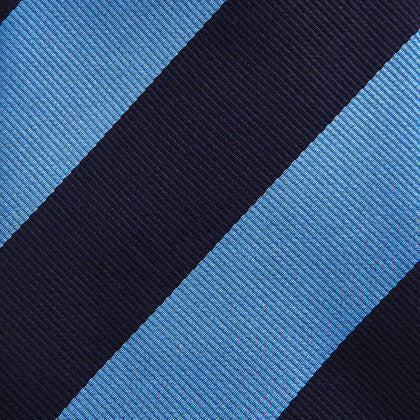 BLOCK STRIPE NAVY RIVER TIE Image 2