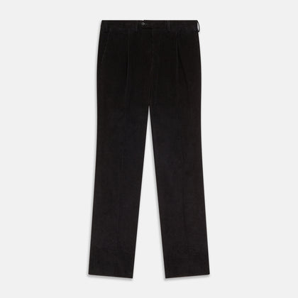 Black Cotton Cord Manson Trouser Image 1