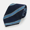 View 1 of product Navy Multi Stripe Silk Tie