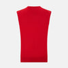 View 3 of product Red Cashmere V-Neck Vest