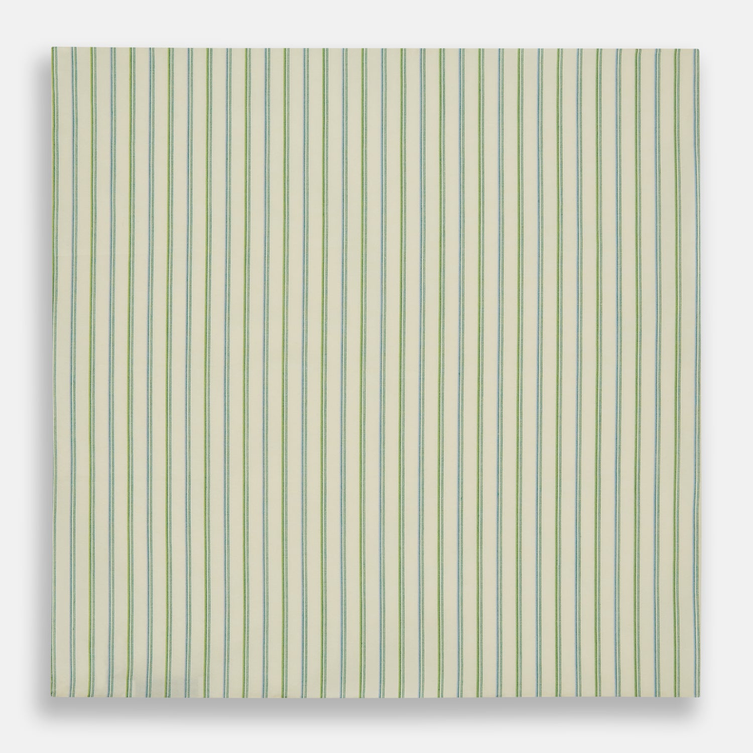 View 3 of product Hand Rolled Green Double Stripe Handkerchief