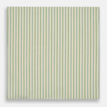 Hand Rolled Green Double Stripe Handkerchief Image 2