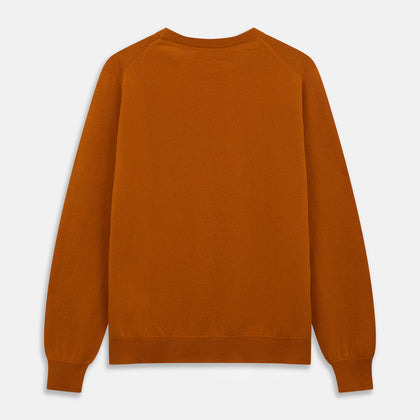 Rust Glenn Crew Neck Jumper Image 2