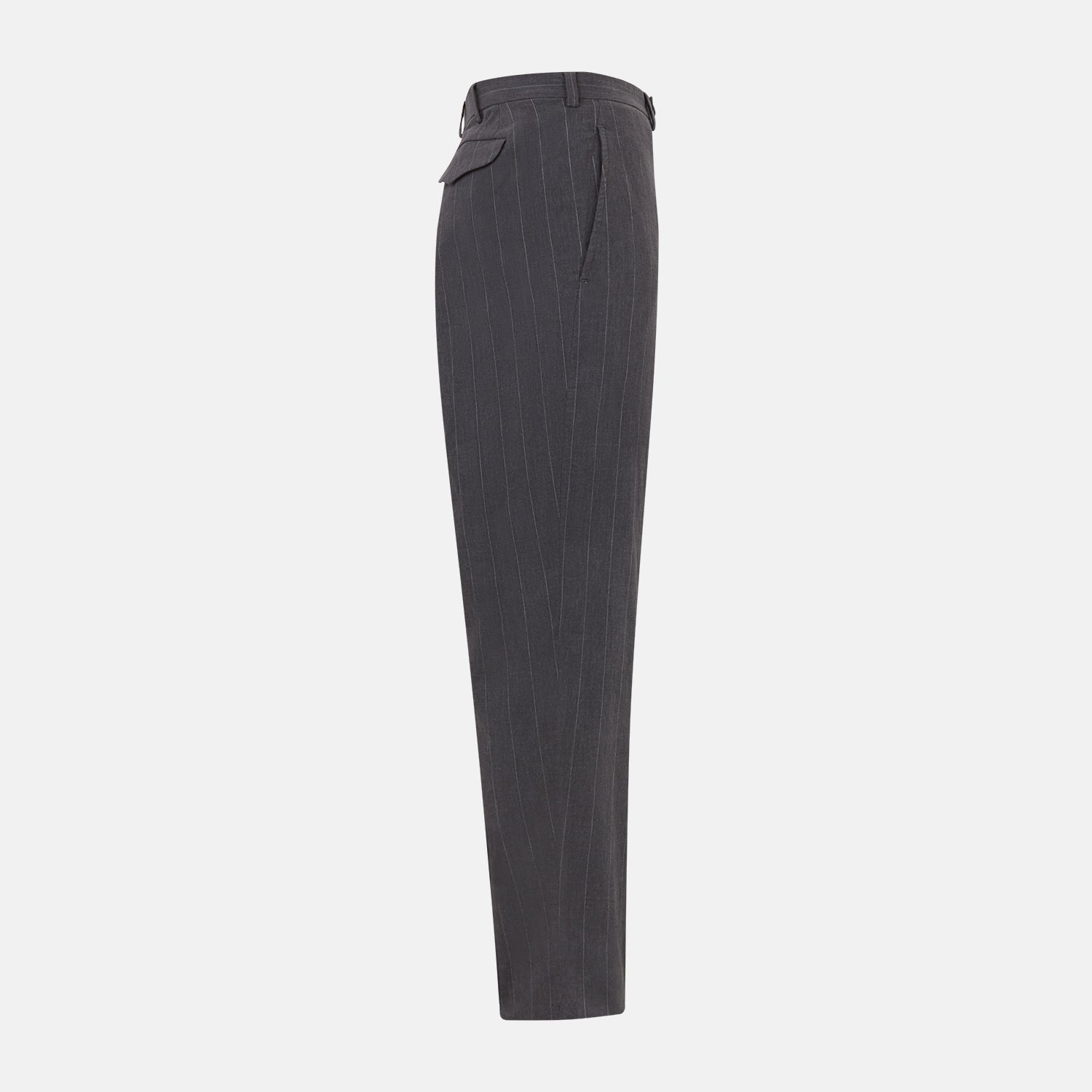 View 3 of product Dark Chocolate Striped Edmund trousers
