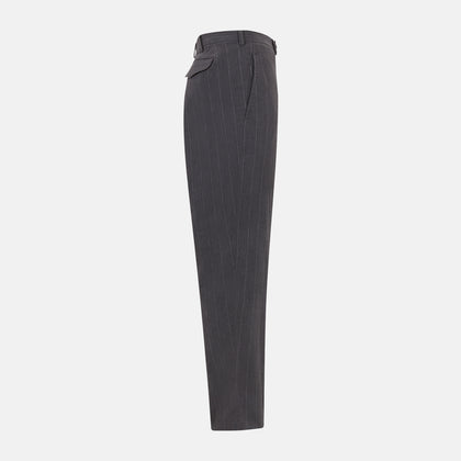 Dark Chocolate Striped Edmund trousers Image 2