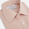 Orange Micro Shadow Check Mayfair Shirt