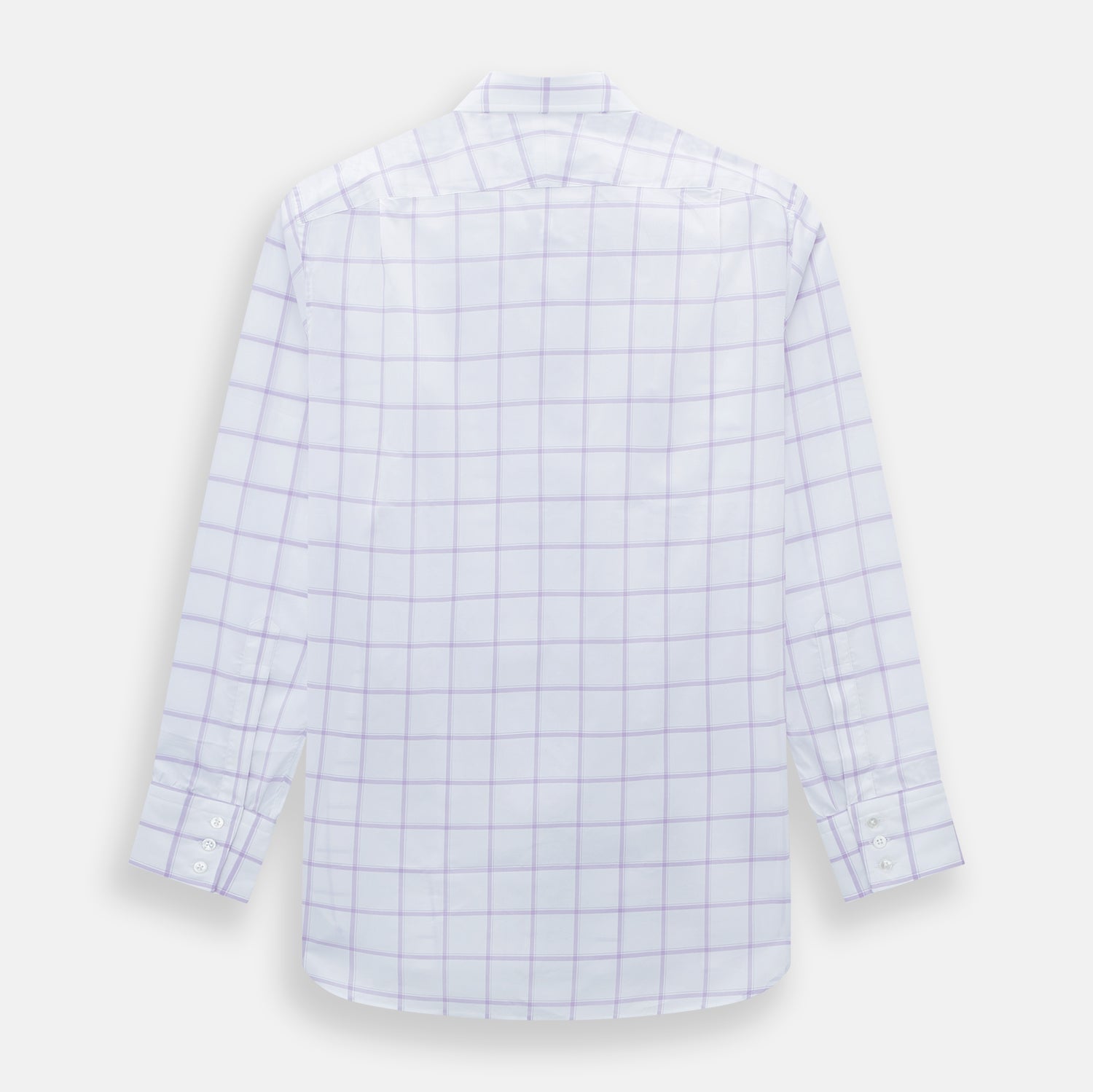 View 3 of product Lilac Grid Check Mayfair Shirt