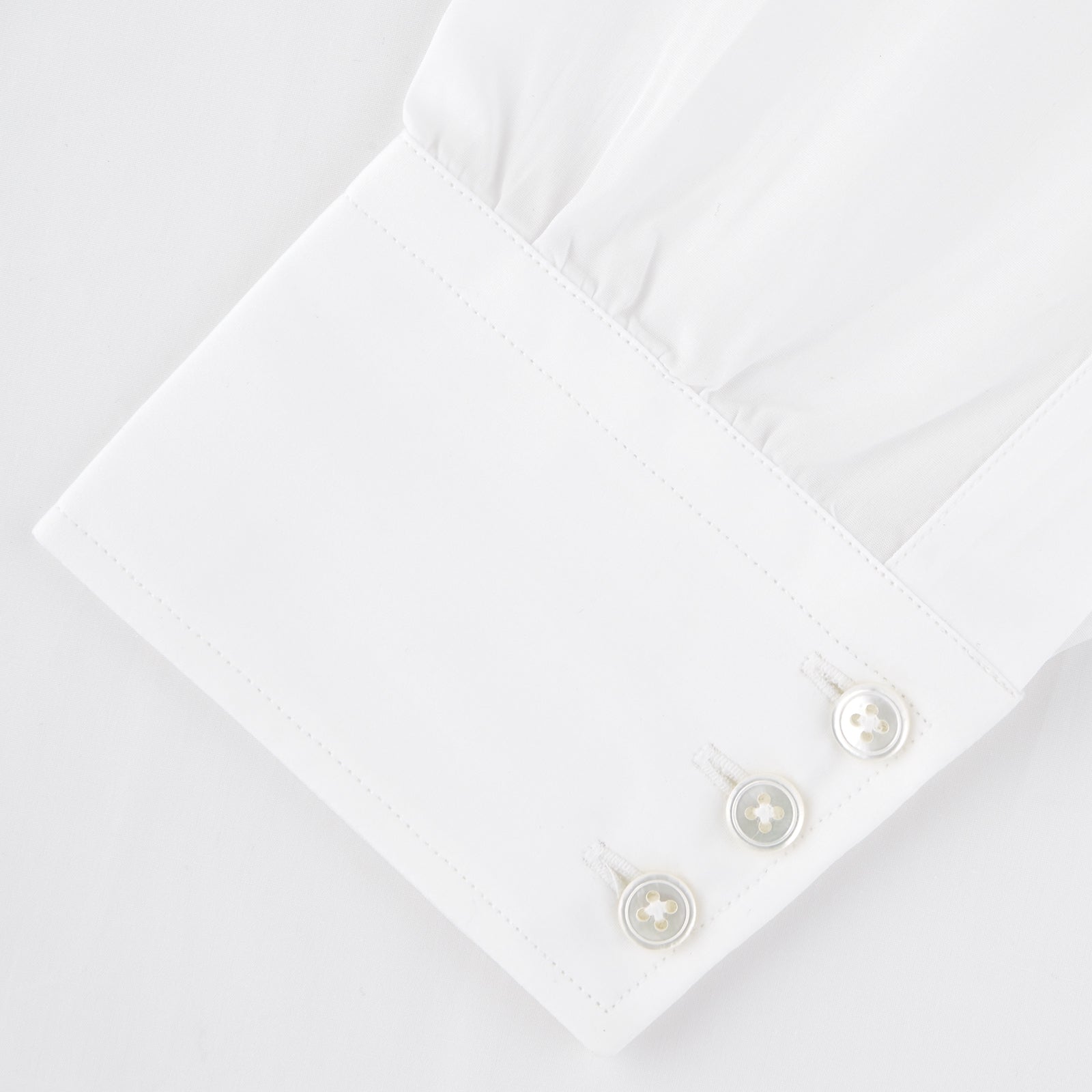 Two-Fold 120 White Shirt with Regent Collar and 3-Button Cuffs