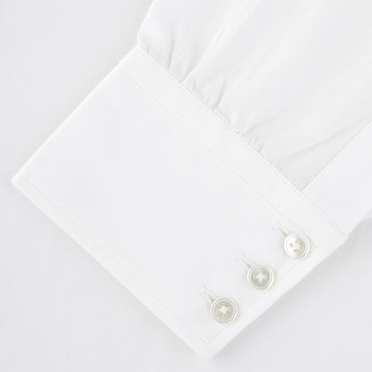 Two-Fold 120 White Shirt with Regent Collar and 3-Button Cuffs Image 4