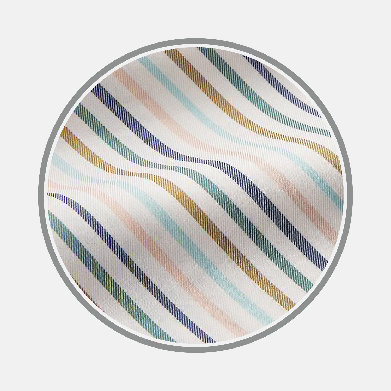 View 1 of product Green Multi Stripe Cotton Fabric