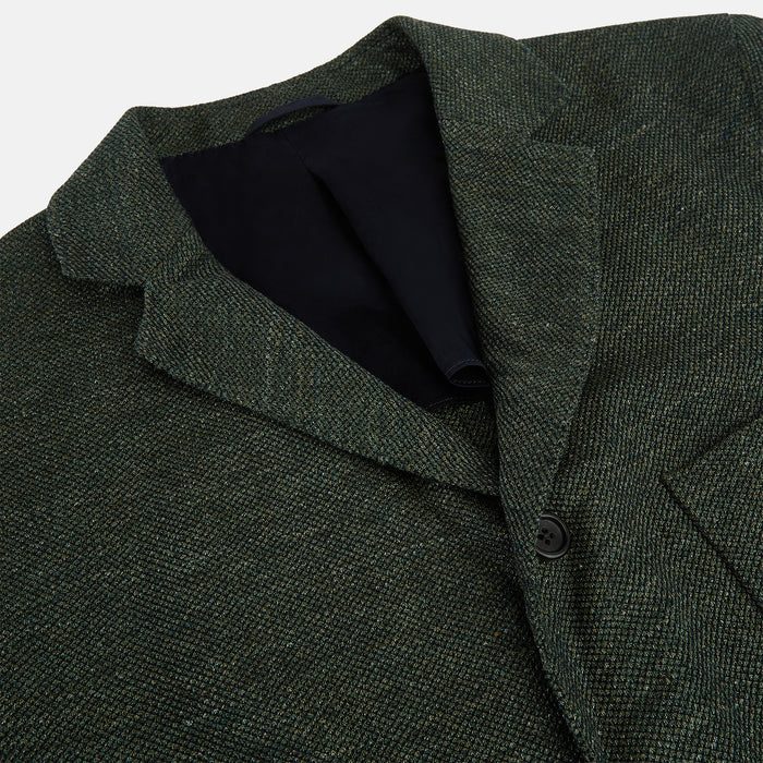 Forest Green Linen Blend Cambridge blazer Image 1