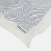 View 2 of product White Stripe Silk Pocket Square